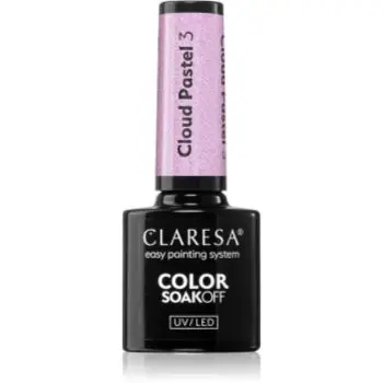 Claresa SoakOff UV/LED Color Cloud Pastel unghii cu gel folosind UV / lampă cu LED