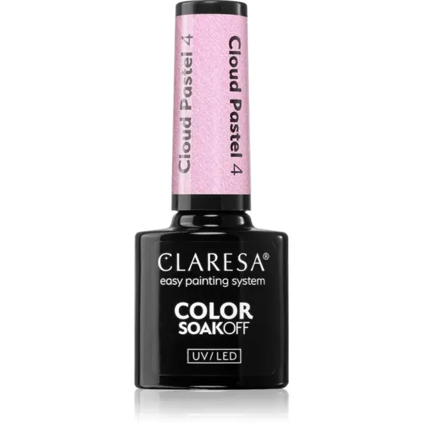 Claresa SoakOff UV/LED Color Cloud Pastel unghii cu gel folosind UV / lampă cu LED culoare 4 5 g