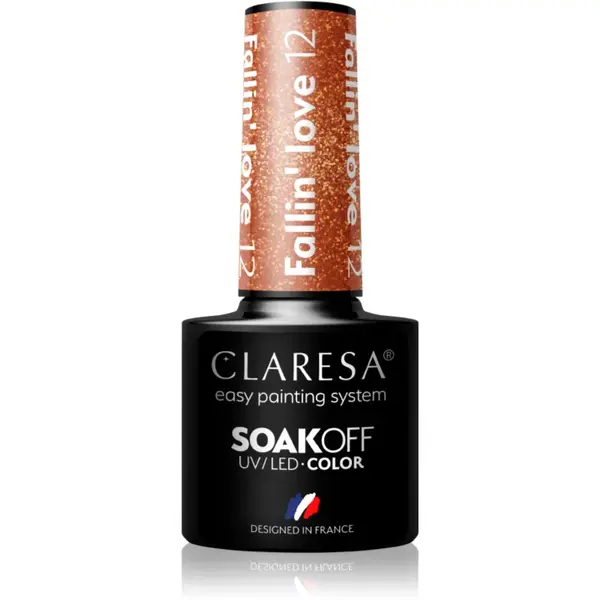 Claresa SoakOff UV/LED Color Fallin' Love lac de unghii sub forma de gel culoare 12 5 g
