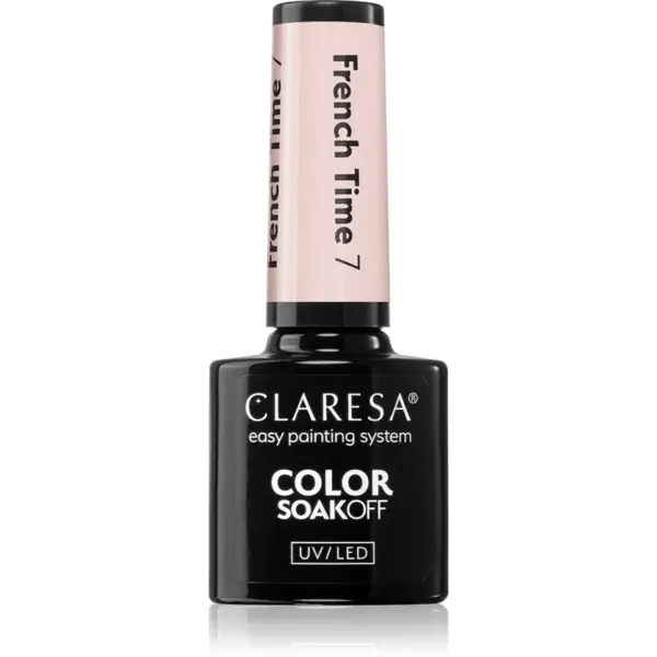Claresa SoakOff UV/LED Color French Time unghii cu gel folosind UV / lampă cu LED culoare 7 5 g
