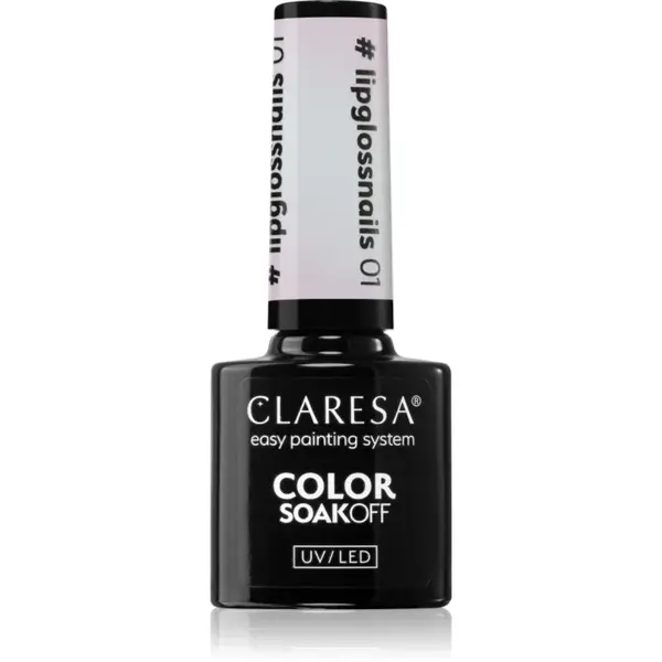 Claresa SoakOff UV/LED Color #lipglossnails lac de unghii sub forma de gel culoare 01 5 g
