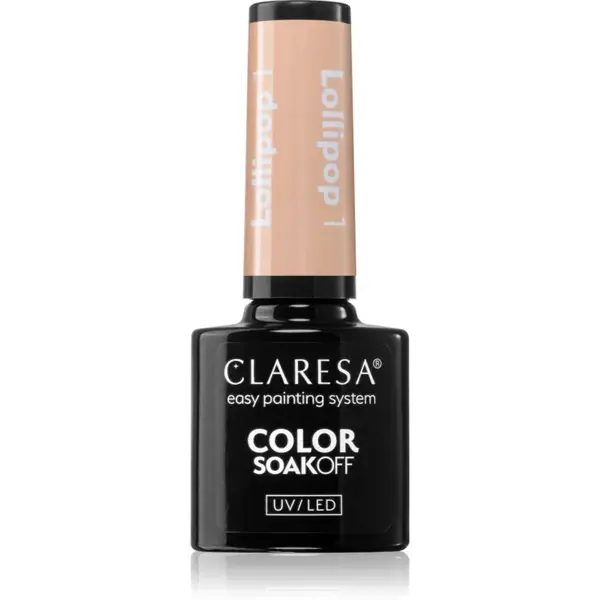 Claresa SoakOff UV/LED Color Lollipop lac de unghii sub forma de gel culoare 5 g