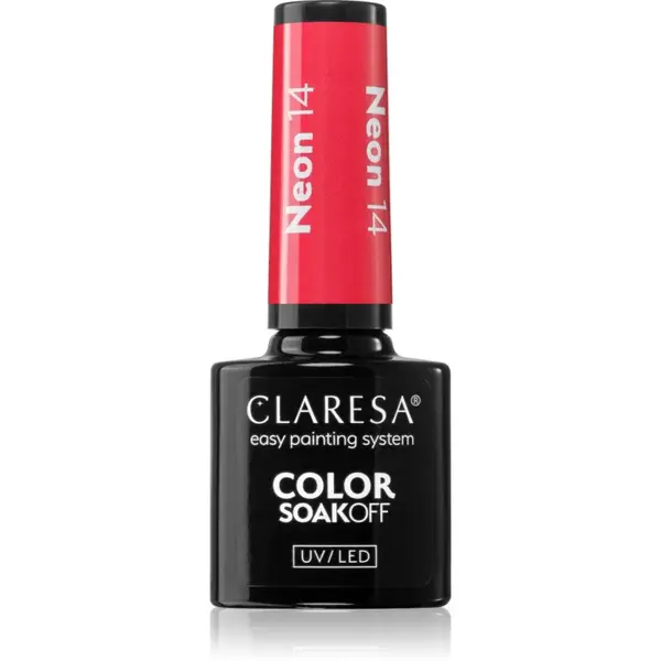 Claresa SoakOff UV/LED Color Neon lac de unghii sub forma de gel culoare NEON 14 5 g