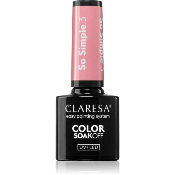 Claresa SoakOff UV/LED Color So Simple lac de unghii sub forma de gel culoare 3 5 g