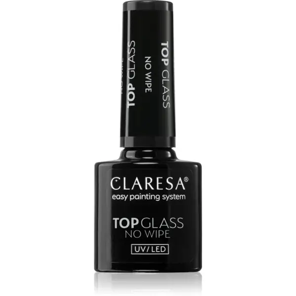 Claresa UV/LED Top Glass No Wipe strat de acoperire pentru protecție perfectă și strălucire intensă 5 g