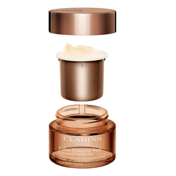 Clarins Cremă de noapte Extra Fermitate Piele uscată Cremă de noapte antirid pentru piele uscată Volum 50 ml Refillable