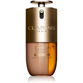Clarins Double Serum Foundation make-up strălucitor de întinerire