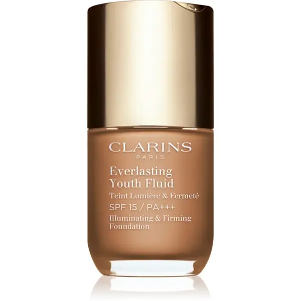 Clarins Everlasting Youth Fluid Foundation make-up pentru luminozitate SPF 15 culoare 113 Chestnut 30 ml