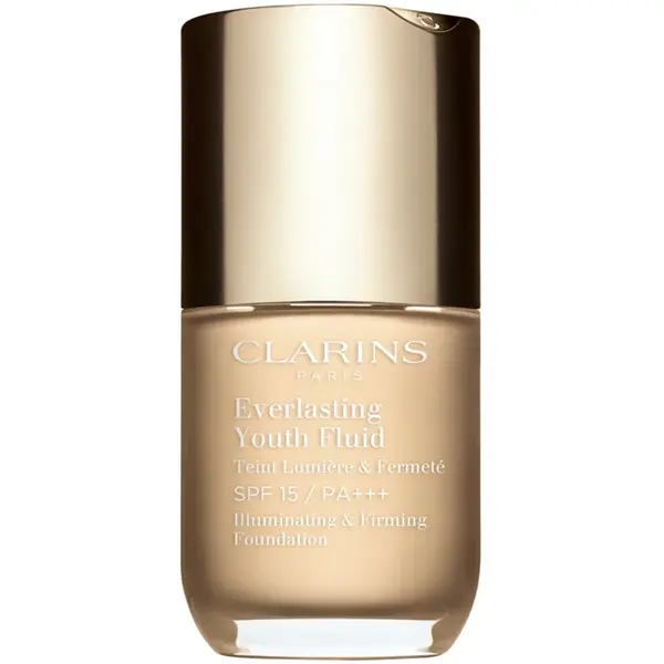 Clarins Everlasting Youth Fluid Foundation make-up pentru luminozitate SPF 15 culoare 100.5 Cream 30 ml