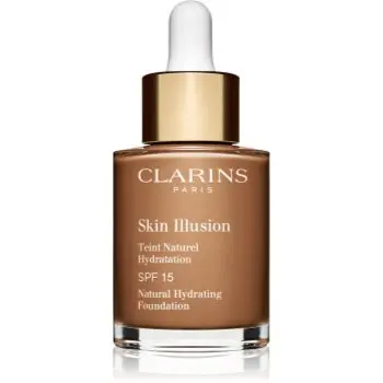 Clarins Skin Illusion Natural Hydrating Foundation makeup radiant cu hidratare SPF 15