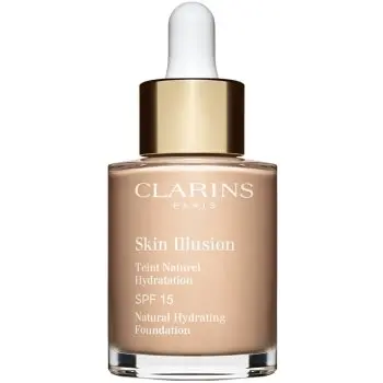 Clarins Skin Illusion Natural Hydrating Foundation makeup radiant cu hidratare SPF 15