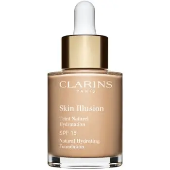 Clarins Skin Illusion Natural Hydrating Foundation makeup radiant cu hidratare SPF 15