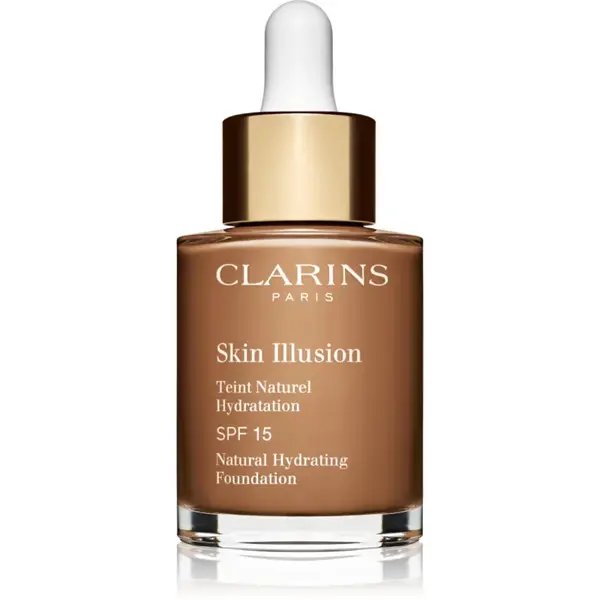 Clarins Skin Illusion Natural Hydrating Foundation makeup radiant cu hidratare SPF 15 culoare 115 30 ml