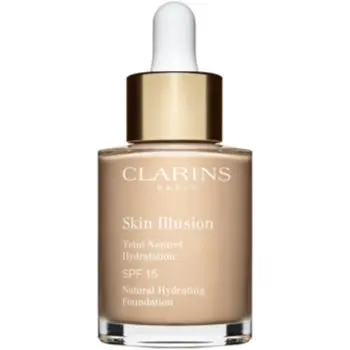 Clarins Skin Illusion Natural Hydrating Foundation makeup radiant cu hidratare SPF 15