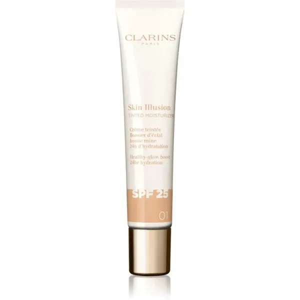 Clarins Skin Illusion Tinted Moisturizer crema tonifianta SPF 25 culoare 01 40 ml