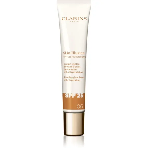 Clarins Skin Illusion Tinted Moisturizer crema tonifianta SPF 25 culoare 06 40 ml