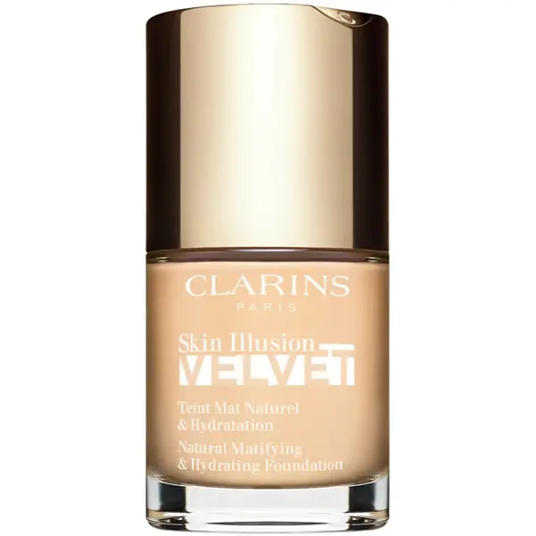 Clarins Skin Illusion Velvet machiaj lichid cu un finisaj mat cu efect de nutritiv culoare 100.3N 30 ml