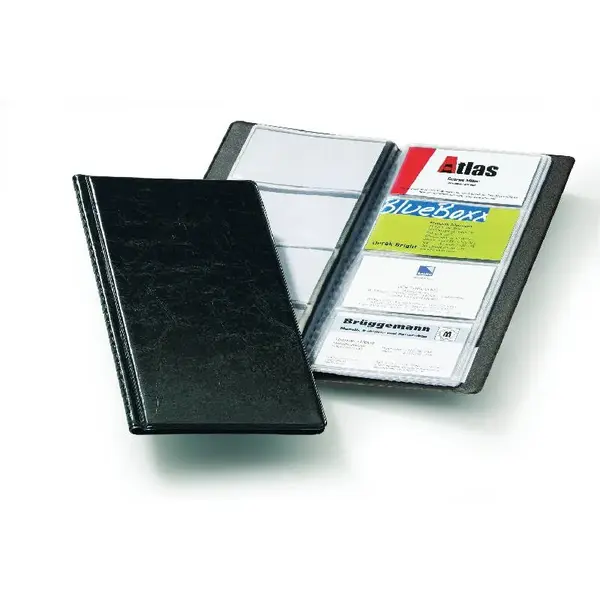 Clasor carti vizita Durable Visifix 253 x 115 mm negru capacitate 96 Clasor carti vizita Durable Visifix 253 x 115 mm negru capacitate 96