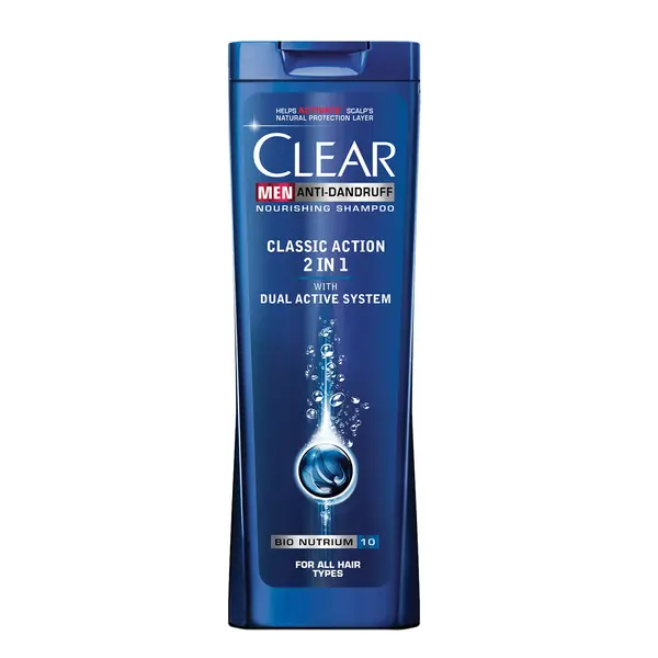 Clear Sampon, Barbati, 225 ml, Classic Action 2 in 1
