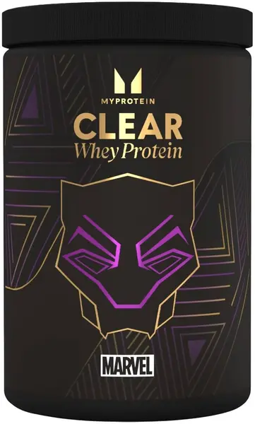 Clear Whey Protein Marvel, Black Panther, fructe de pădure, 516 g, Myprotein