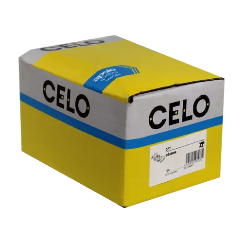 Clema metalica dubla DFT 4.5 mm pentru cablu, fixare pe pistol (100 buc.) - CELO 95DFT