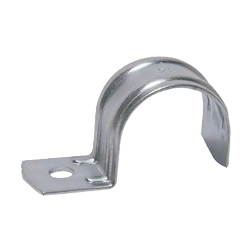 Clemă metalică pentru cablu și tub 25 mm, pregăurită, oțel, pachet 100 bucăți, CELO 925F