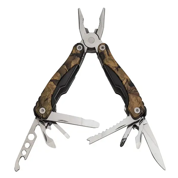 Cleste multifunctional DEPOX , Survival Gear, otel inoxidabil, 10 functii, 22 cm, camuflaj, husa inclusa