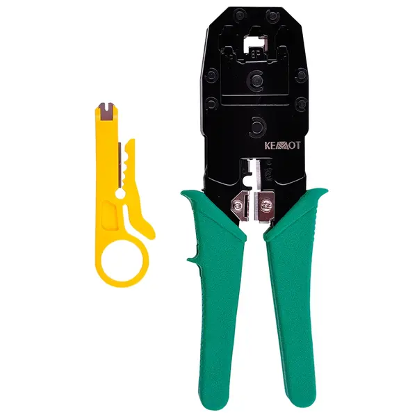 Clește sertizat universal pentru conectori RJ-45/RJ-12/RJ-11, Kemot NAR0051