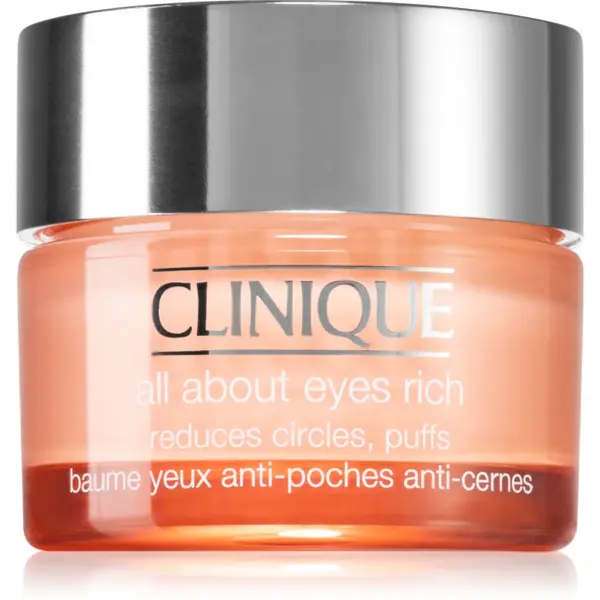 Clinique All About Eyes™ Rich crema de ochi hidratanta împotriva ridurilor și a cearcănelor întunecate 30 ml