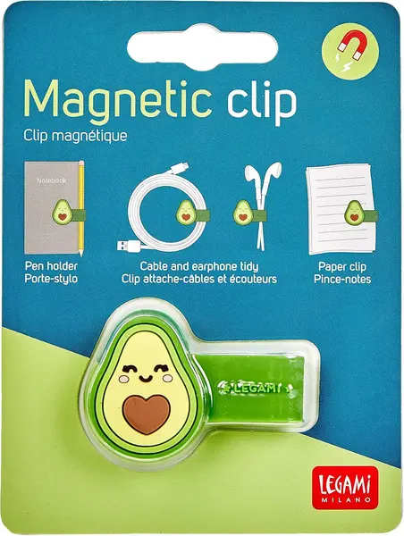 Clip magnetic Legami - Avocado, 5 cm