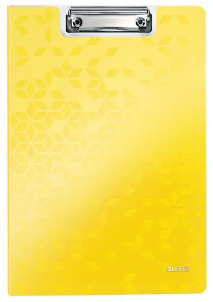 Clipboard dublu A4 PP Leitz WOW galben metalizat