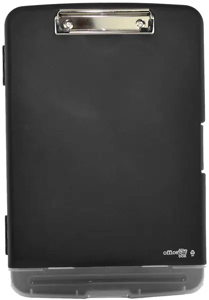 Clipboard OfBox - A4+, cu două compartimente, negru