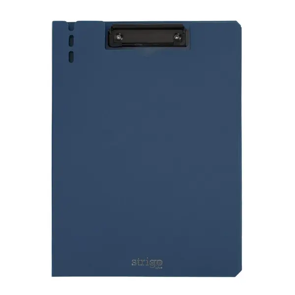 Clipboard Strigo Vertical A4 cu Suport Stilou, Albastru Marin