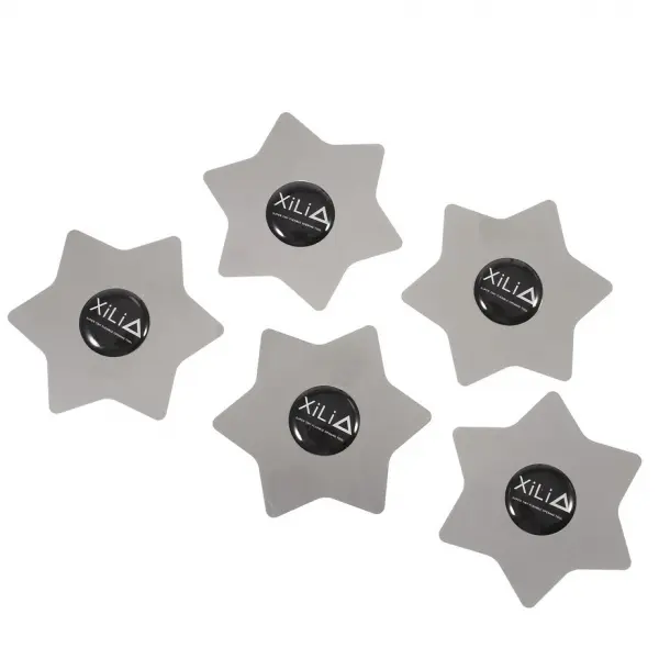 Clips Metalic Xili Hexagon, Set 5 bucati