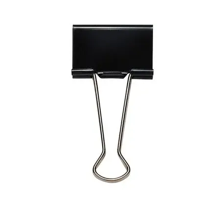 Clipsuri metalice 19 mm negru 10 buc Rapesco