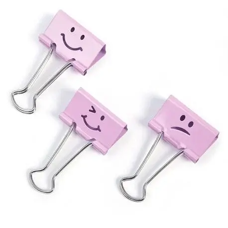 Clipsuri metalice 32 mm 20 buc Rapesc, roz