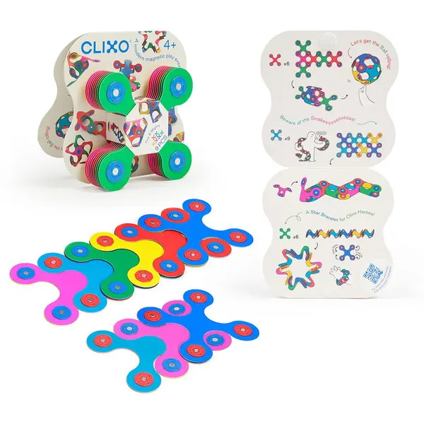 Clixo Clixo® joc magnetic de construit - Tiny & Mighty (9 piese)