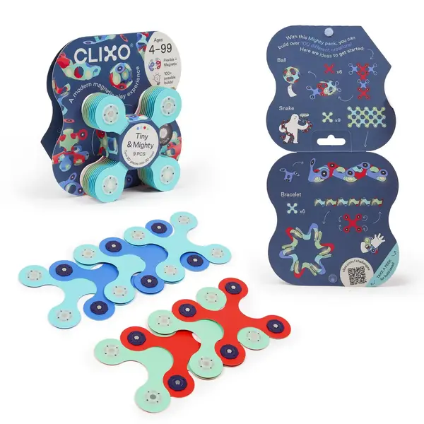 Clixo joc magnetic de construit - Tiny Mighty - Ocean (9 piese)