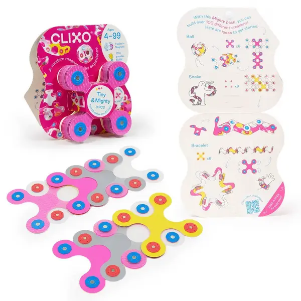 Clixo joc magnetic de construit - Tiny Mighty Sparkle (9 piese)