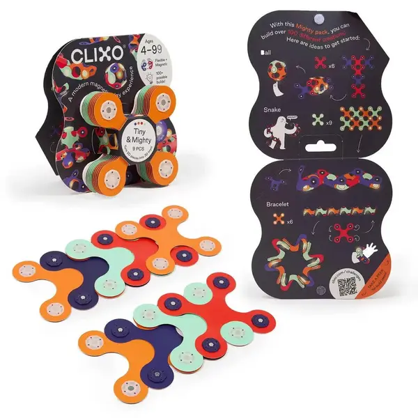 Clixo joc magnetic de construit - Tiny Mighty - Spatiul cosmic (9 piese)