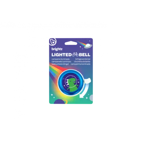 Clopotel cu lumini LED multicolore pentru bicicleta, albastru