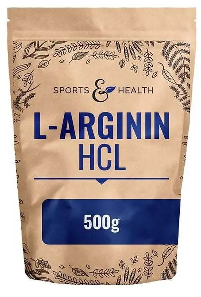 Clorhidrat de L-arginină, 5000 mg, 500 g, Sports & Health Solutions