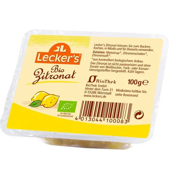 Coaja de lamaie confiata vegan si fara gluten, eco - 100 g