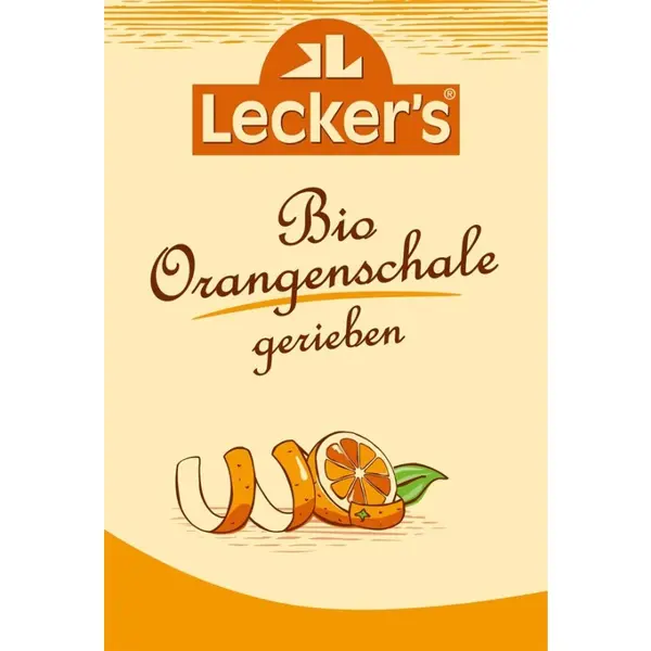 Coaja de Portocala Bio , Macinata, 15g Lecker`s