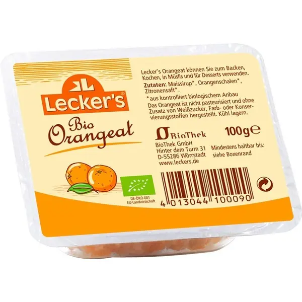 Coaja de Portocale Bio, 100 g Lecker’s