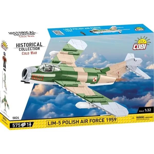 Cobi Klocki Set de constructie, Cobi, Razboiul Rece Lim-5 Fortele Aeriene Poloneze 1959, 575 piese