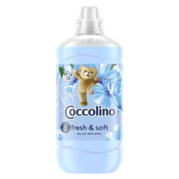 Coccolino Balsam de rufe, 1.45 L, 58 spalari, Fresh Soft Blue Splash