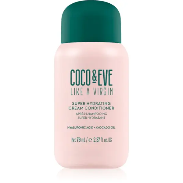 Coco & Eve Like A Virgin Super Hydrating Cream Conditioner balsam hidratant pentru un par stralucitor si catifelat 70 ml