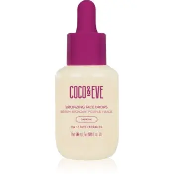 Coco & Eve Sunny Honey Bronzing Face Drops picaturi pentru bronzare faciale