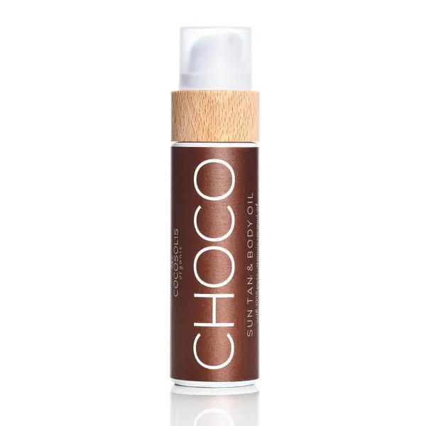 Cocosolis Choco Suntan & Body Oil Ulei organic pentru un bronz rapid și saturat Volum 110 ml